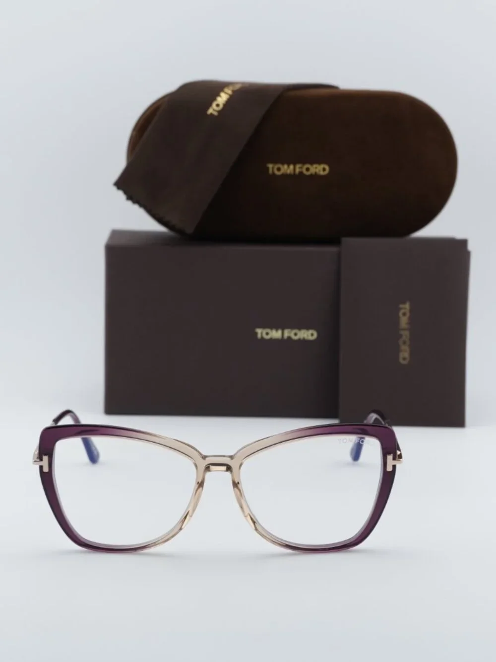 Tom Ford FT5882-B 083 Butterfly Eyeglasses 55mm - Violet/Blue Light Block - Picture 5 of 9